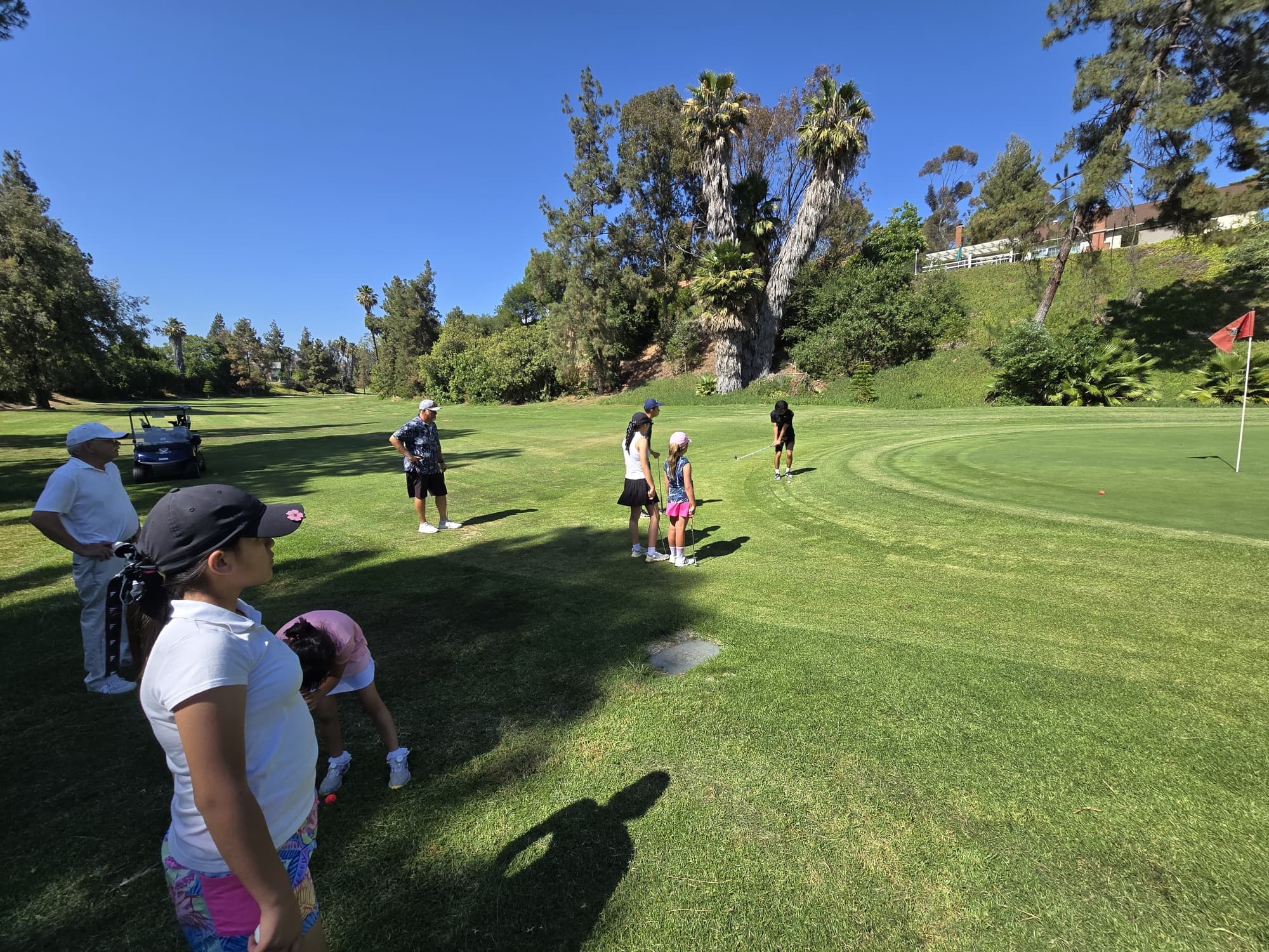 Jucchou Golf juniors on the course at Via Verde Country Club in San Dimas